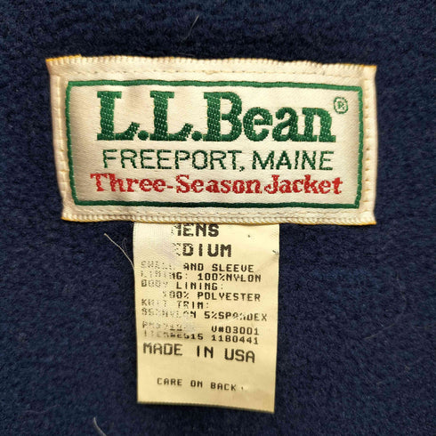 エルエルビーン L.L.Bean 80s USA製 THREE SEASON JACKET スリーシーズンジャケット メンズ import:M